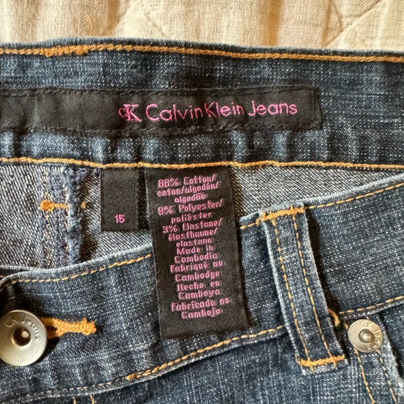 Calvin Klein Mid Rise Vintage Flares size 15 90’s Vintage! - Picture 9 of 11